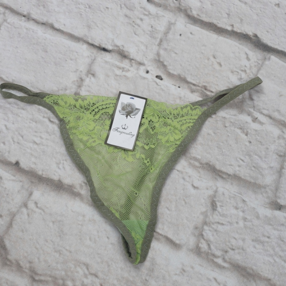 Green Super Sexy G-String Thong Panties